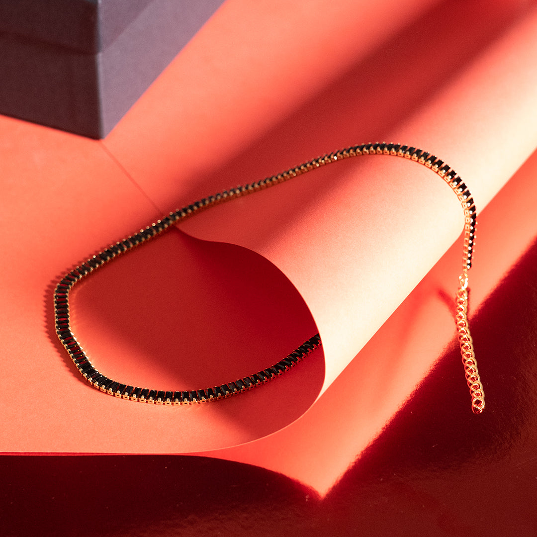 Black Zircon Necklace