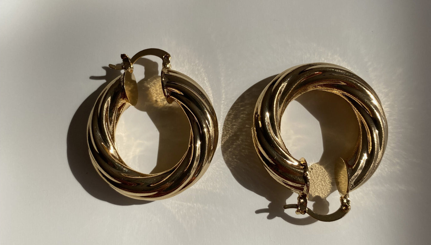 Twist Hoop Earrings