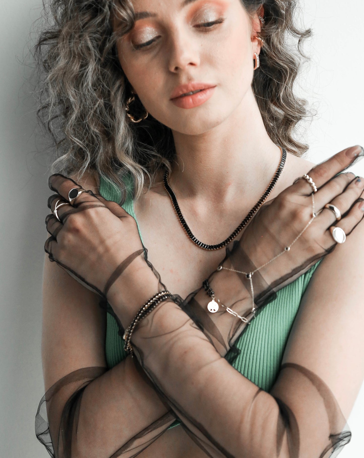 Black Zircon Necklace