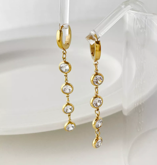 Diamond Drop Earring